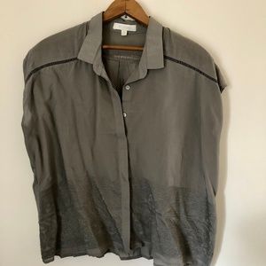 Eri + Ali for Anthropologie - Cap Sleeve Button Up Shirt